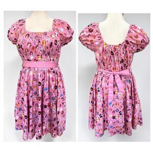 Disney Parks Dress Shop Pink Dogs Swing Pin Up‎ Dress Size XL 2018 Rare Retired